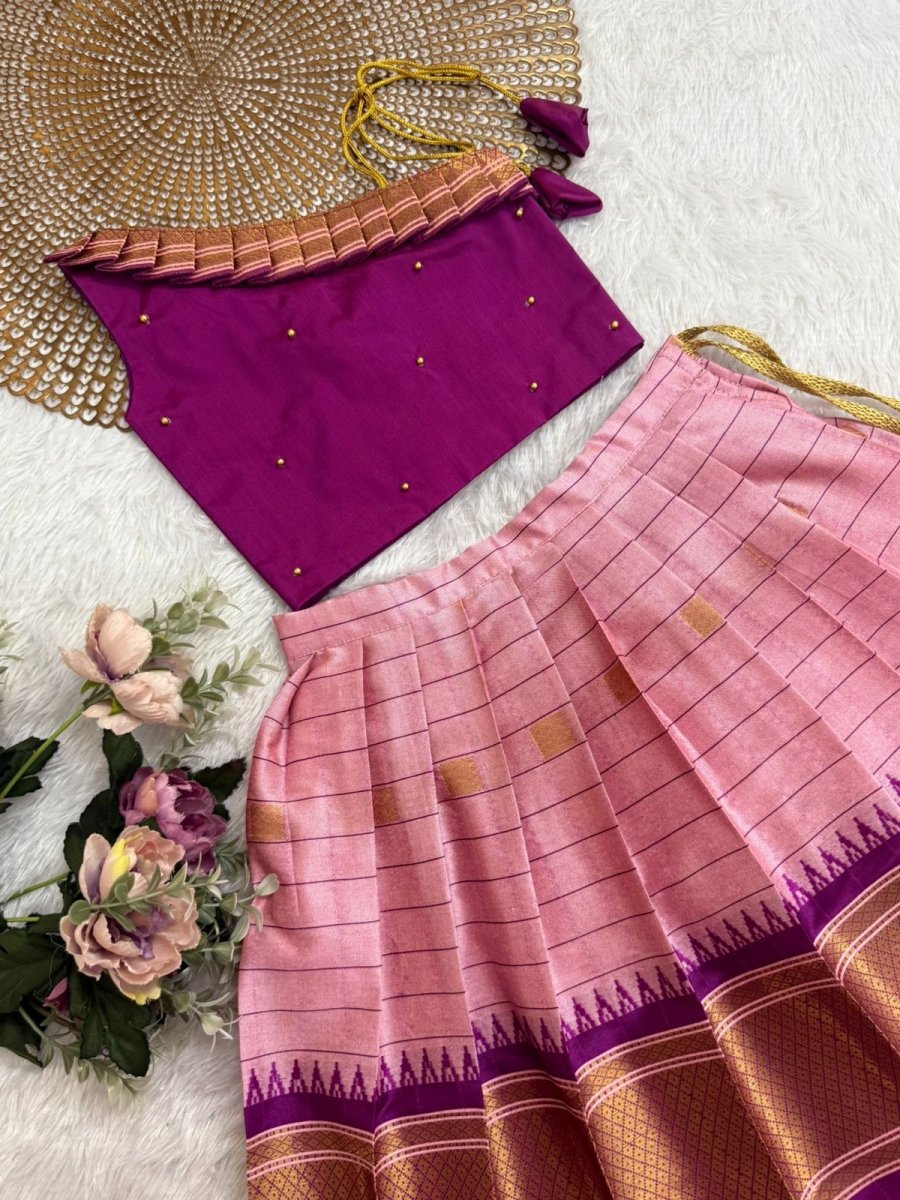 Yamuna - Purple Pink Minipattu